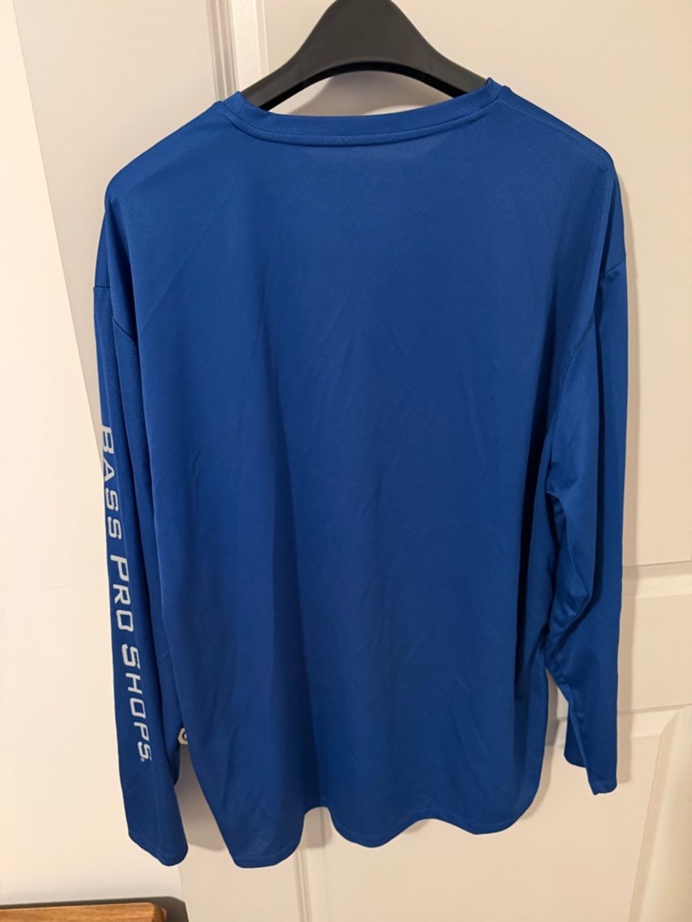 Bass Pro Shops Men’s Long-Sleeve Crewneck in Bright Blue - Picture 2 of 4